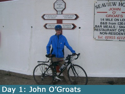 Me at John O'Groats