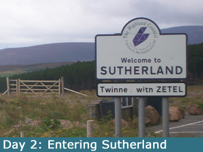 Entering Sutherland