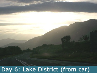 The Lake District (view from the car)